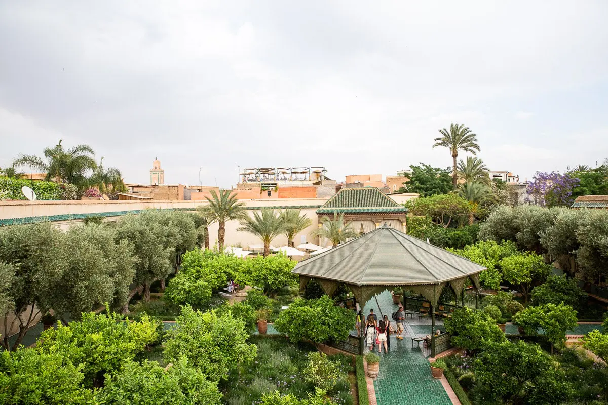 Jardin islamique du jardin secret de Marrakech