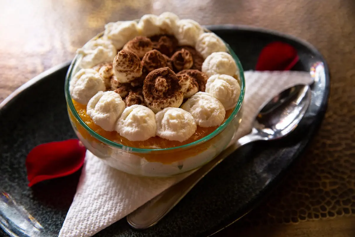 Tiramisu à la marocaine imaginé par le chef franco marocain Abdel Alaoui
