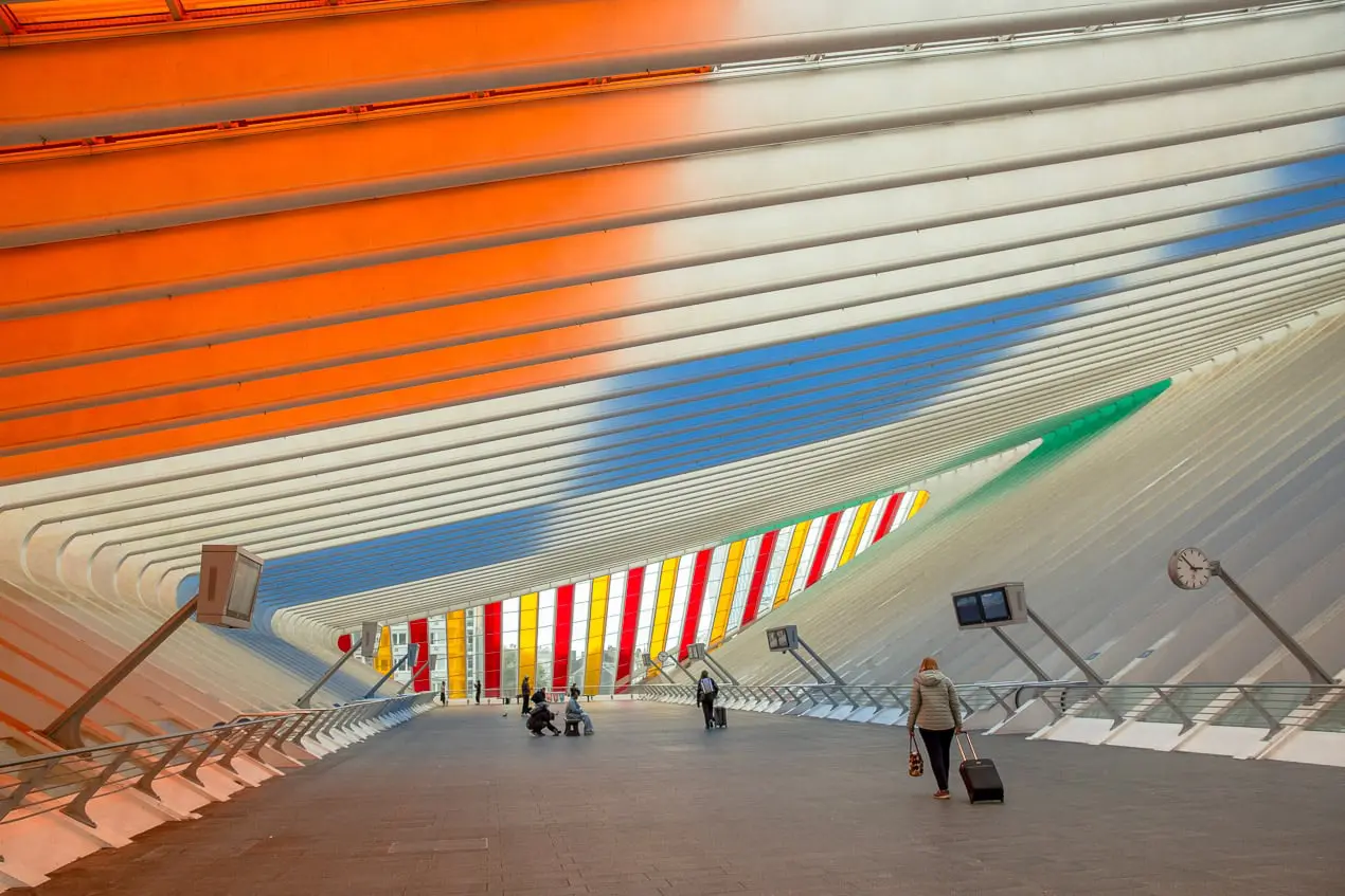 hall d'accès quais de la gare Liège-Guillemins