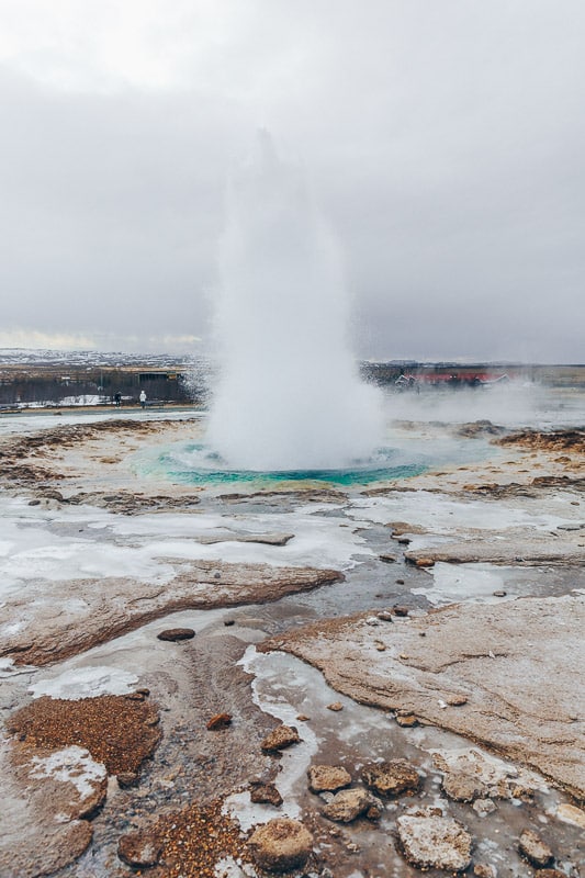 explosion du geyser de Stokkur