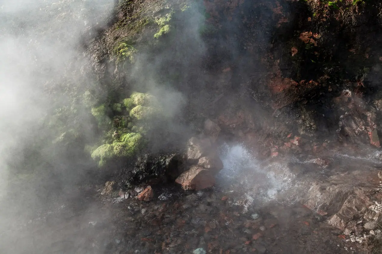 source d'eau chaude du cercle d'argent en islande
