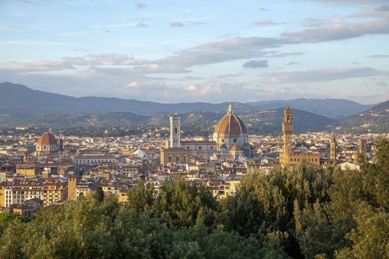 Vue sur la cathédrale de Florence depuis le Forte di Belvedere
