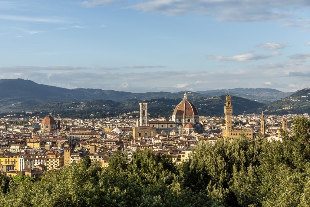 vue sur les toits de Florence et sur son duomo
