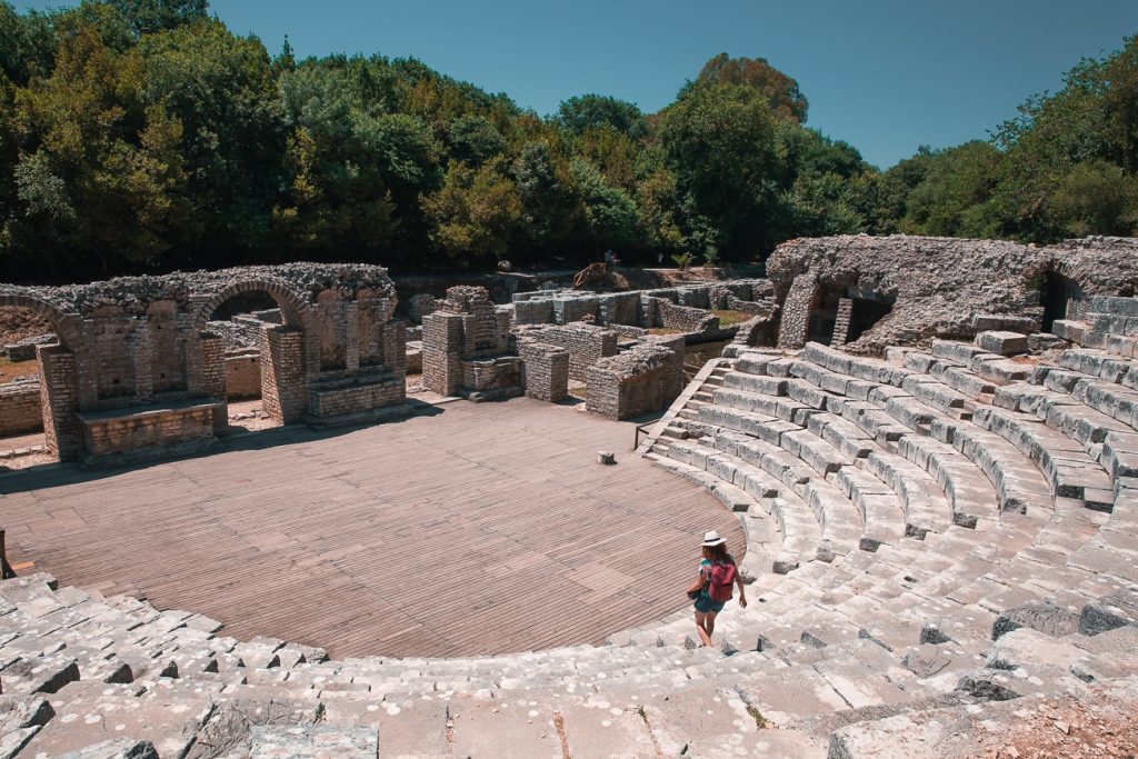 Théâtre romain du parc national de Butrint en Albanie