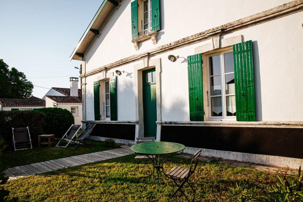 Façade de la ferme de sidonie, chambre d'hôte à Oléron