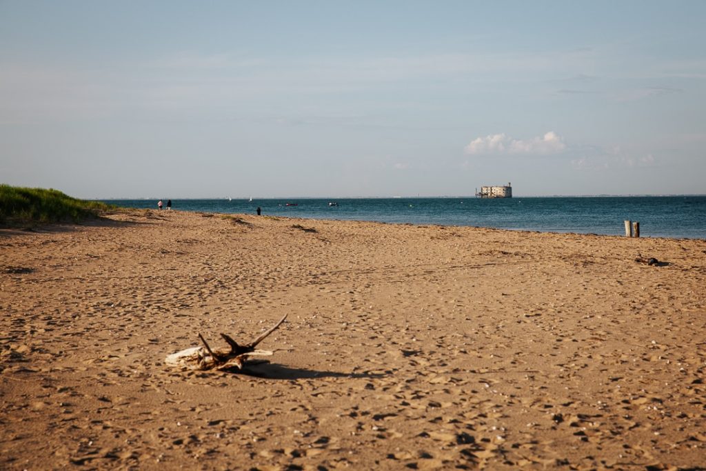 La plage de Boyardville et son panorama sur Fort Boyard et l'île d'Aix
