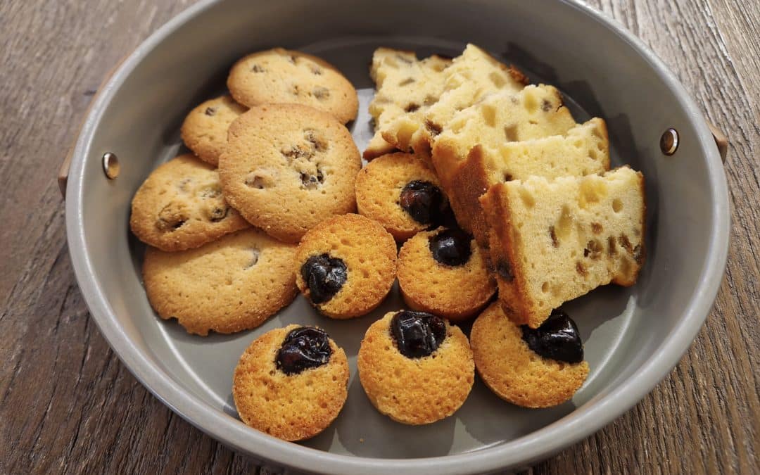 Assiette de gateaux de la biscuiterie de chambord