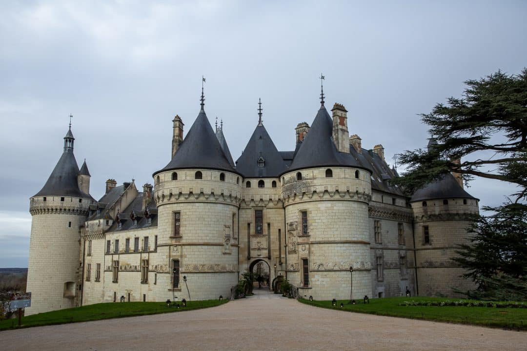 Entrée du chateau de Chaumont sur Loire par les jardins